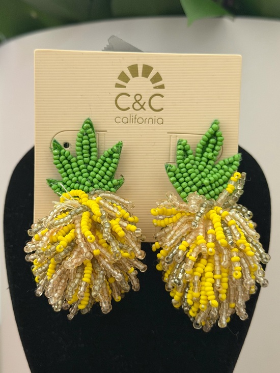 C&C California Jewelry - C&C California Beaded Pineapple Earrings